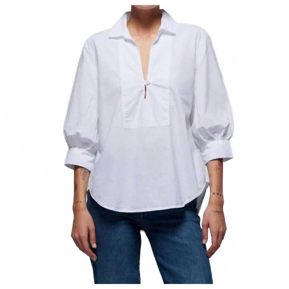 NEW NATION LTD everlee shirt in white